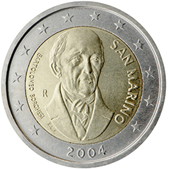 2 Euro Commemorativo San Marino 2004