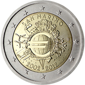 2 Euro Commemorative coin Republic of San Marino 2012