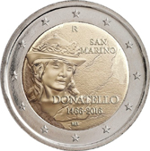 2 Euro Commemorative coin Republic of San Marino 2016 - Donatello