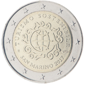 2 Euro Commemorative coin Republic of San Marino 2017 - International year of Sustainable Tourism