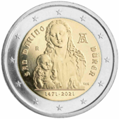 2 Euro Commemorativo San Marino 2021 - Anniversario nascita Albrecht Dürer