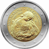 2 Euro Commemorativo San Marino 2021 - Anniversario nascita Caravaggio