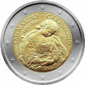 2 Euro Commemorative coin Republic of San Marino 2021 - Caravaggio