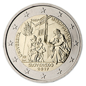 2 Euro Commemorativo Slovacchia 2017 - Anniversario Università Istropolitana