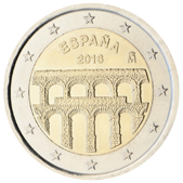 2 Euro Commemorativo Spagna 2016 - Acquedotto di Segovia