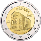 2 Euro Commemorativo Spagna 2017 - Chiesa di Santa Maria del Naranco