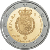 2 Euro Commemorative coin Spain 2018 - 50 years since the birth of Felipe VI