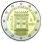 2 Euro Commemorativo Spagna 2020 - Architettura d'Aragona