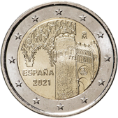2 Euro Commemorativo Spagna 2021 - Città storica di Toledo