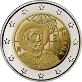 2 Euro Commemorativo Spagna 2022 - Anniversario primo giro del mondo