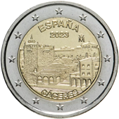 2 Euro Commemorativo Spagna 2023 - Città di Cáceres