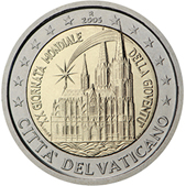 2 Euro Commemorative coin Vatican 2005