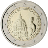 2 Euro Commemorativo Vaticano 2016 -  Gendarmeria Vaticana