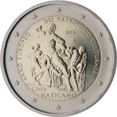 2 Euro Commemorativo Vaticano 2018 - Anno europeo patrimonio culturale