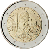 2 Euro Commemorativo Vaticano 2019 - Anniversario Stato della Città del Vaticano