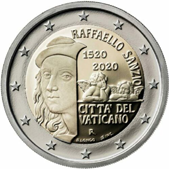 2 Euro Commemorative coin Vatican 2020 - 500 years since the death of Raphael