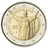 2 Euro Commemorative coin Vatican 2022 - 125 years since the birth of Pope Paul VI