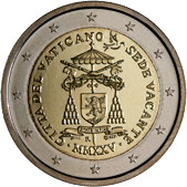 2 Euro Commemorativo Vaticano 2025 - Sede vacante