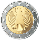 2 Euro Germania dritto