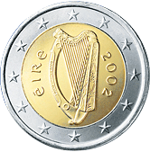 2 Euro Irlanda dritto