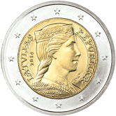 2 Euro Lettonia dritto