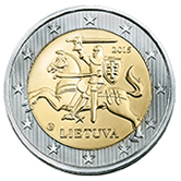 2 euro Lituania dritto