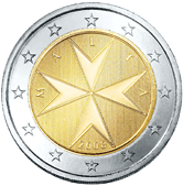 2 Euro Malta obverse