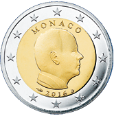 2 Euro Monaco Prince Albert 3rd type obverse