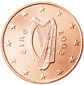 2 eurocent Irlanda dritto