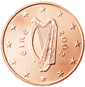 2 eurocent Ireland obverse