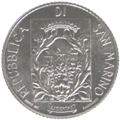 2 Lire San Marino 1988 dritto