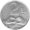 2 Lire San Marino 1991 verso