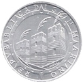 2 Lire San Marino 1992 dritto