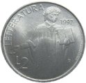 2 Lire San Marino 1997 verso