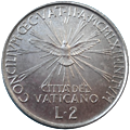 2 Lire Città del Vaticano Giovanni XXIII Concilio verso