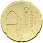 20 eurocent Andorra obverse