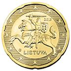 20 eurocent Lituania dritto