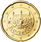 20 eurocent Slovacchia dritto