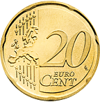 20 eurocent Olanda verso