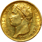 20 Franchi Primo Impero testa laureata tipo Republique dritto