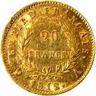 20 Franchi Primo Impero testa laureata tipo Empire verso