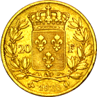 20 Franchi Regno Carlo X verso