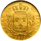 20 Franchi Regno Luigi XVIII prima restaurazione verso
