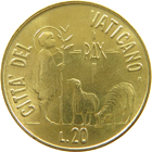 20 Lire Città del Vaticano Giovanni Paolo II 1984 verso