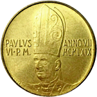 20 Lire Città del Vaticano Paolo VI tipo V dritto