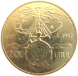 200 lire 1997 verso
