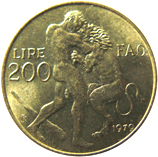 200 Lire San Marino 1979 verso