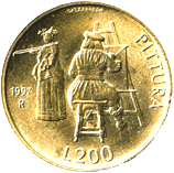 200 Lire San Marino 1997 verso
