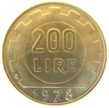 200 lire verso