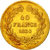 40 Franchi Regno Luigi Filippo verso